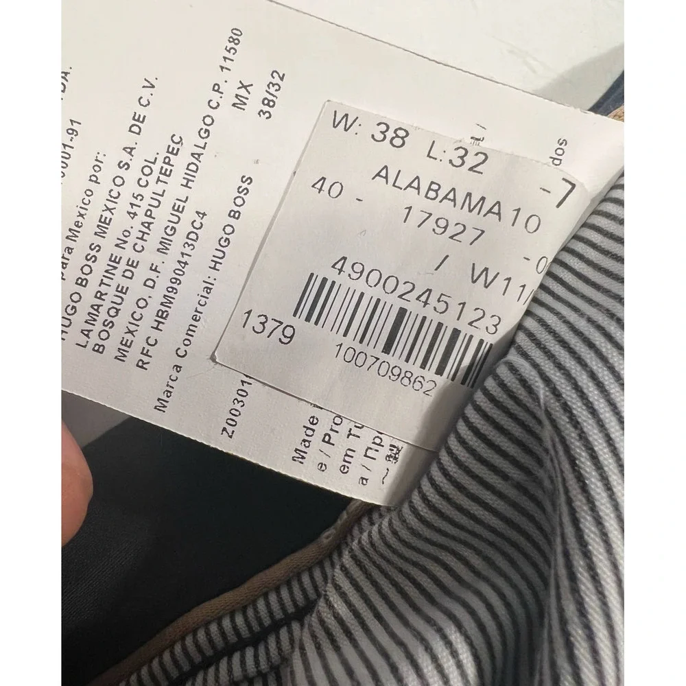 Hugo Boss Alabama 10 - Straight Cut Black 38/32